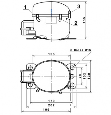 Compresor frigorific Cubigel B52CL (R600a)